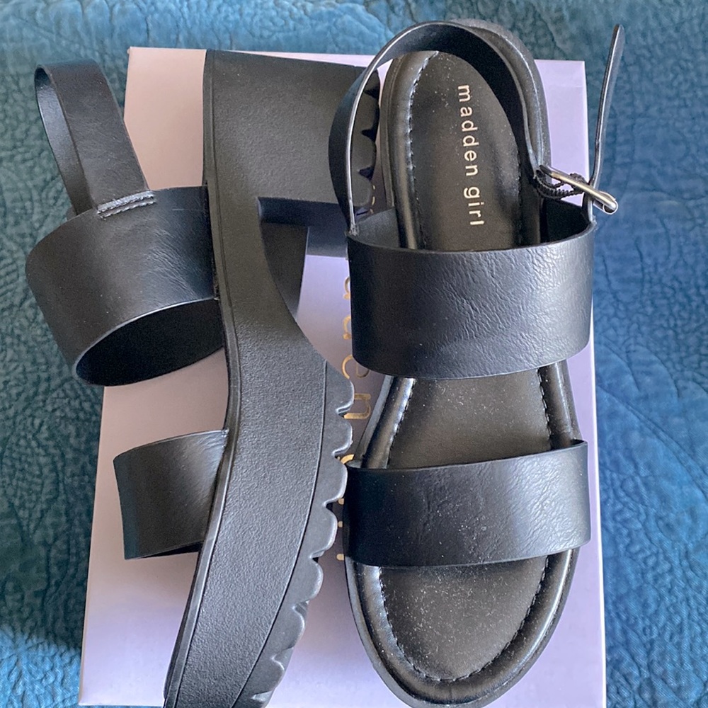 Madden Girl lug Sole Platform Sandals